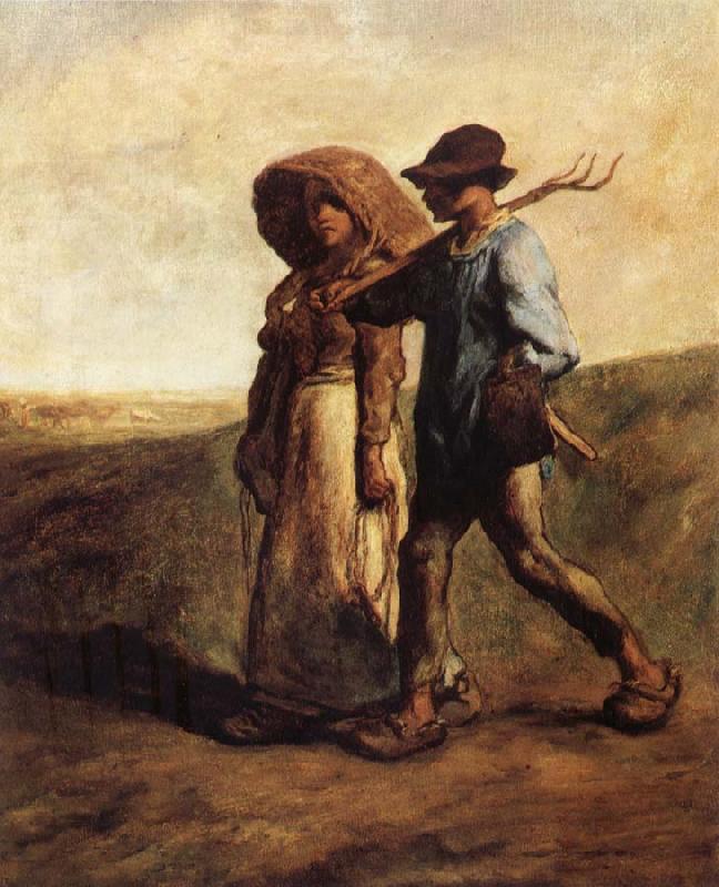 Jean Francois Millet People go to work oil painting image